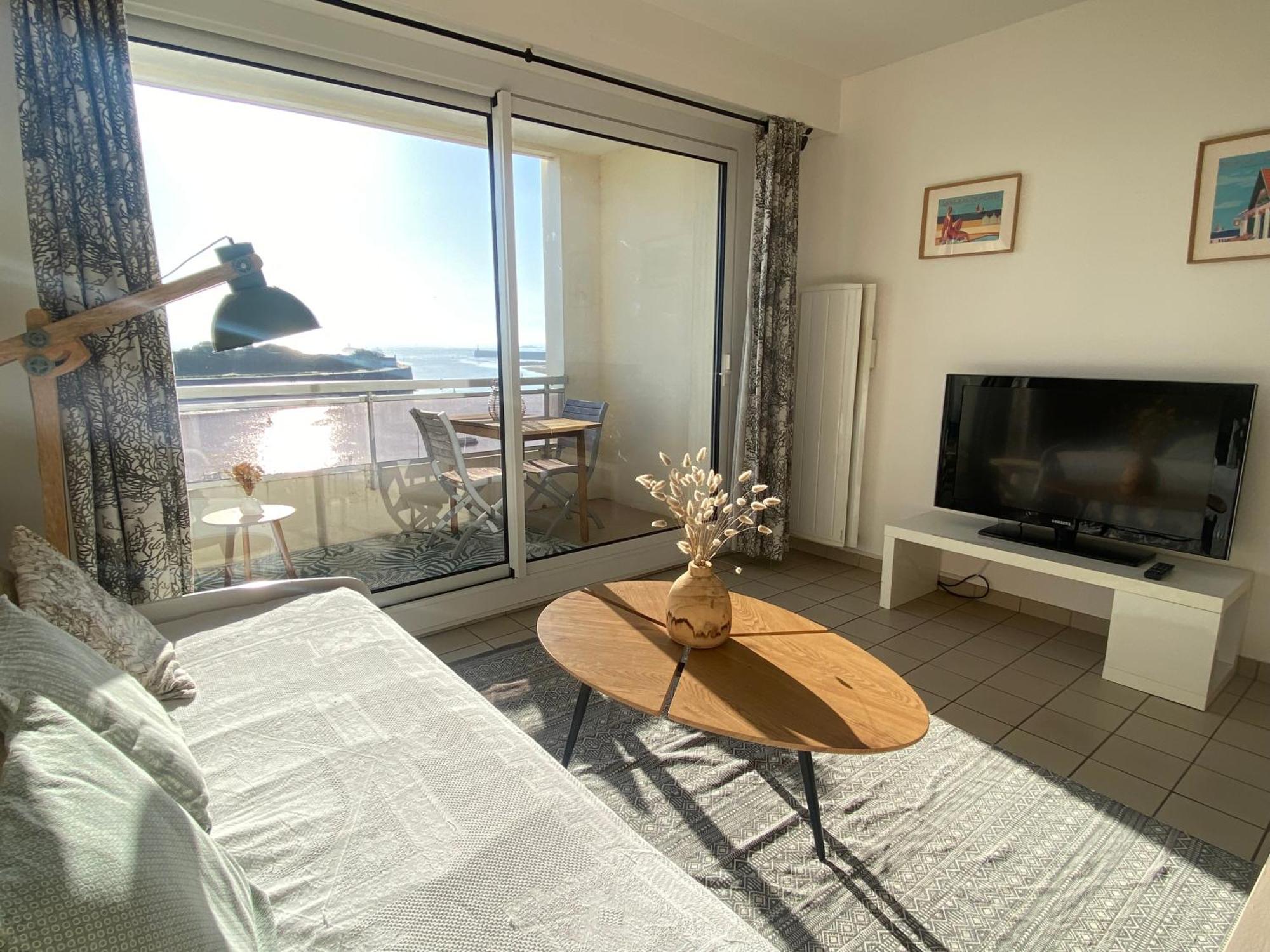 Apartmán Vue Sur L'Entree Du Port Saint-Gilles-Croix-de-Vie Exteriér fotografie